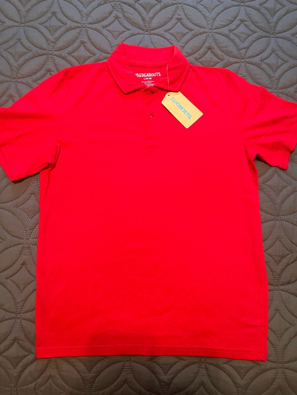 Thereabouts Kids Red Polo Shirt - Short Sleeve Collar Tee